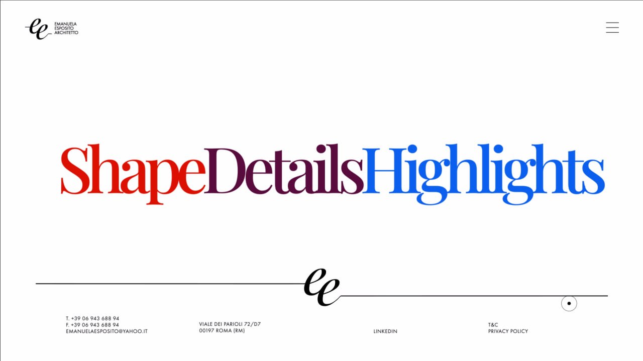 emanuela esposito architetto milano roma logo design graphic brand identity stio web