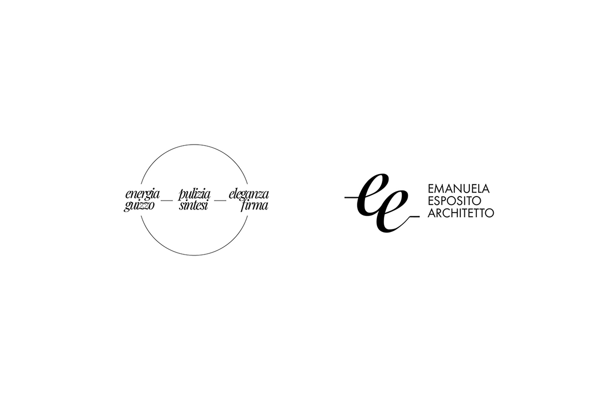 emanuela esposito architetto milano roma logo design graphic brand identity stio web
