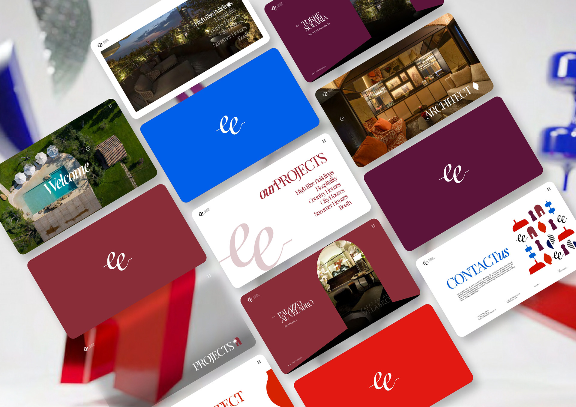 emanuela esposito architetto milano roma logo design graphic brand identity stio web